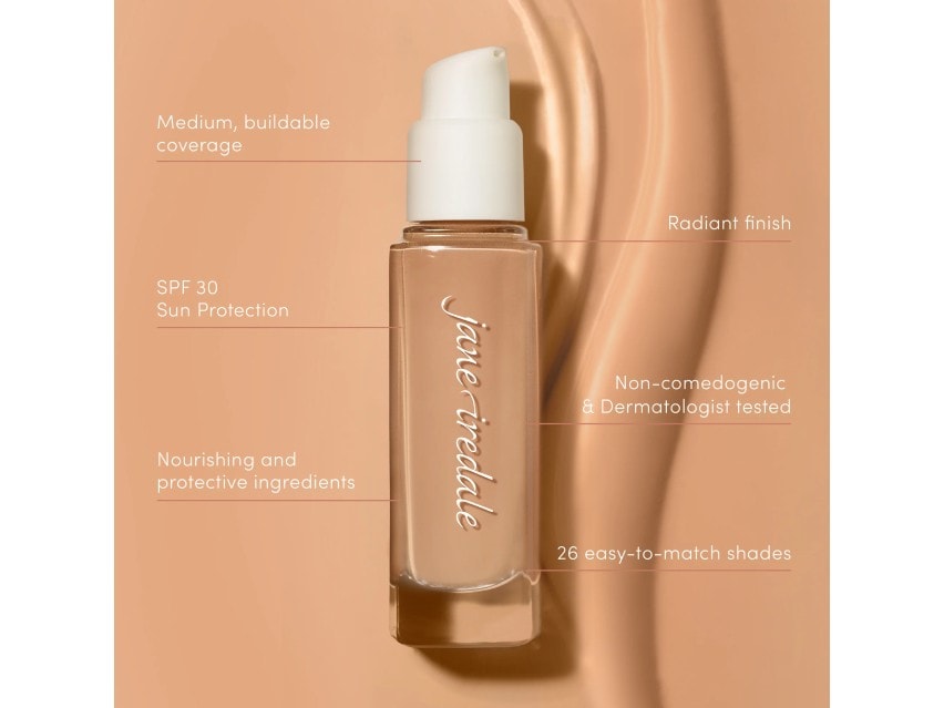 jane iredale Skintuition SPF 30 Liquid Foundation &amp; Multiuse Blending Brush Duo