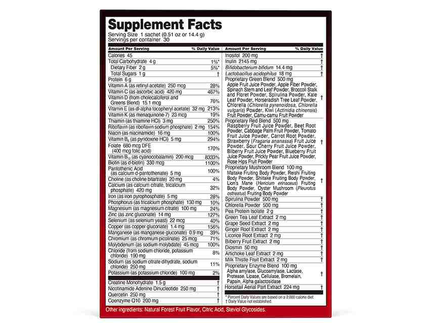 FOREO Beauty-Tech Elixir Daily Food Supplement Powder - Natural Forest Fruit Flavor &amp; Stevia