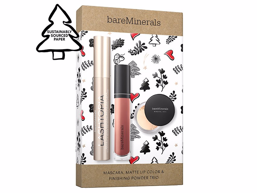 bareMinerals Mascara, Matte Lip Color & Finishing Powder Trio - Limited Edition