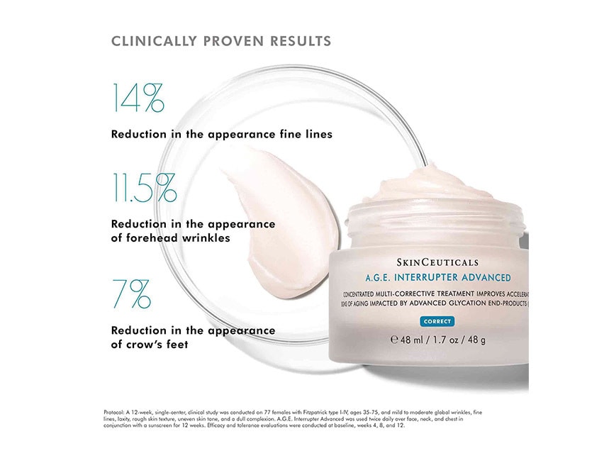 SkinCeuticals A.G.E. Interrupter Advanced Corrective Cream Clinically Proven Results