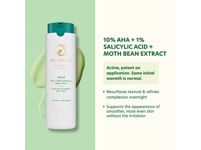 HoliFrog Halo Exfoliating AHA+BHA Evening Serum