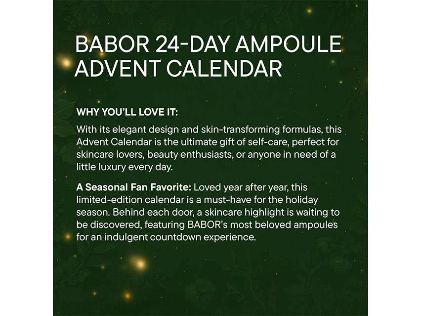 BABOR Advent Calendar 2025 - Limited Edition
