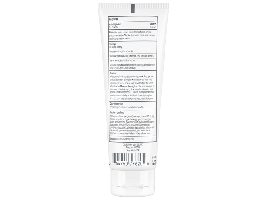 Avene Mineral Sunscreen Broad Spectrum SPF 50 Face &amp; Body Lotion