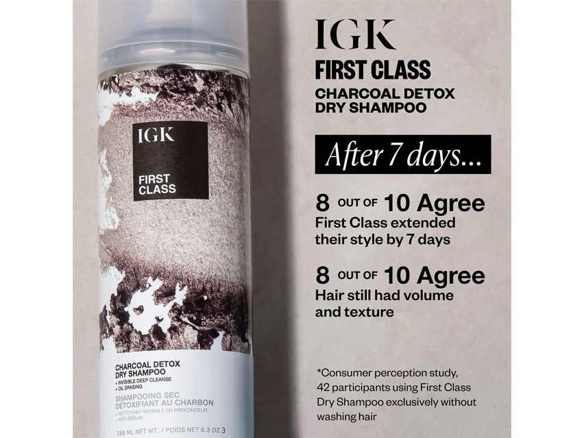 IGK Hair First Class Charcoal Detox Dry Shampoo