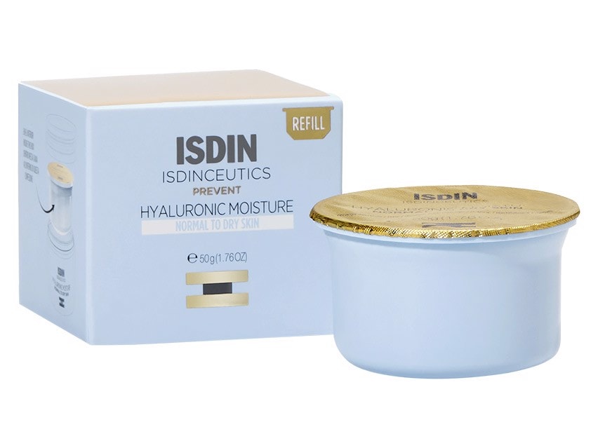 ISDIN ISDINCEUTICS Hyaluronic Moisture Hydrating Face Moisturizer for Normal to Dry Skin - Refill 1.76 fl oz