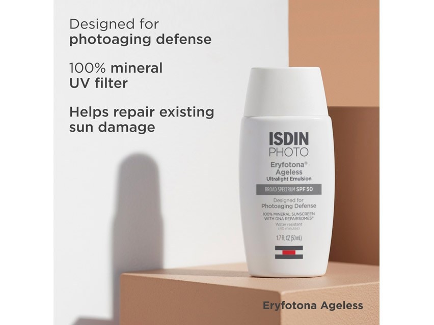 ISDIN Photo Eryfotona Ageless Ultralight Tinted Mineral SPF 50 Sunscreen