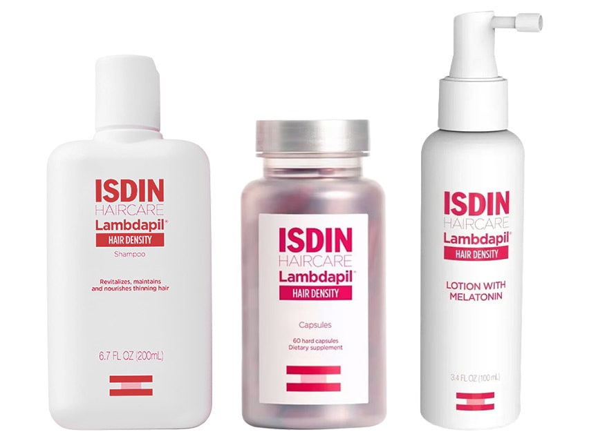 ISDIN Lambdapil Hair Density Regimen for Temporary Hair Thinning - Upgraded Formula