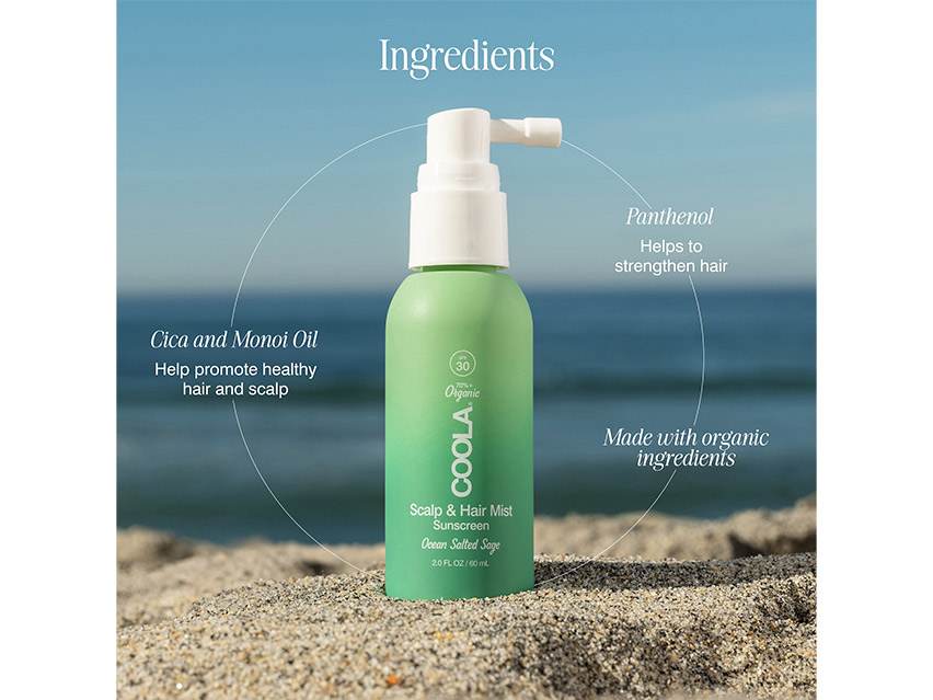 COOLA Organic Scalp &amp; Hair Mist SPF 30
