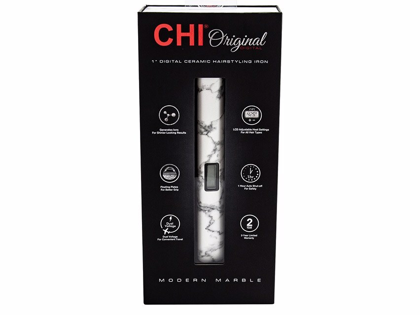 CHI Original Digital Ceramic Hairstyling Iron - 1" - Modern Marble - Limited Edition