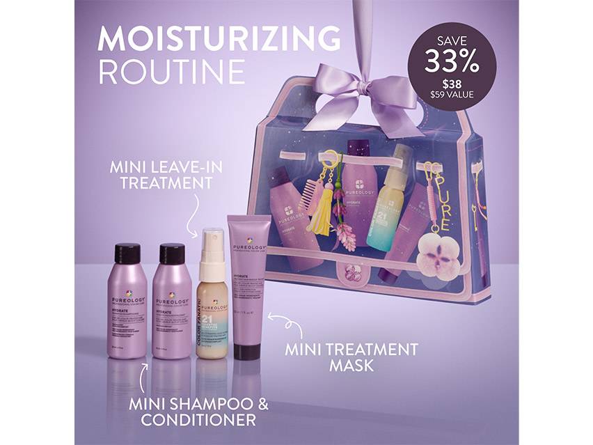 Pureology Hydrate Minis Handled with Hair Care Set - Limited Edition