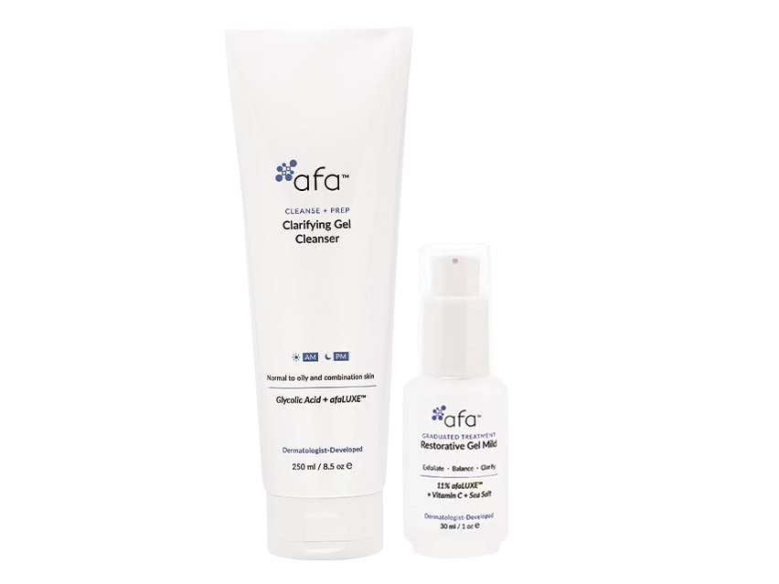 afa Clarifying Gel Cleanser &amp; Restorative Gel Mild Duo