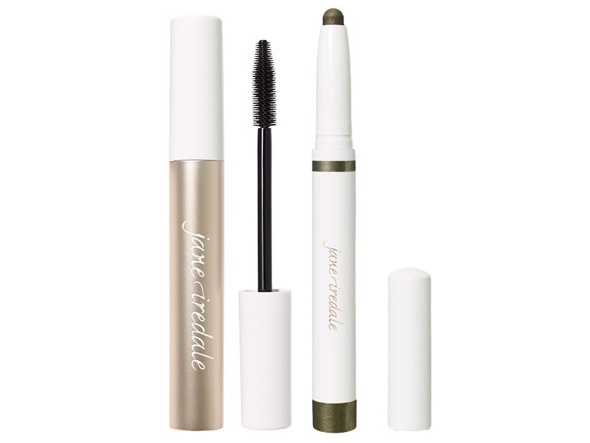 jane iredale ColorLuxe Eye Shadow Stick + Lash Fixation Tubing Mascara Duo - Ivy & Brown
