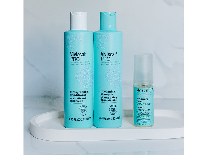 Viviscal PRO Thickening Shampoo, Strengthening Conditioner &amp; Serum Trio