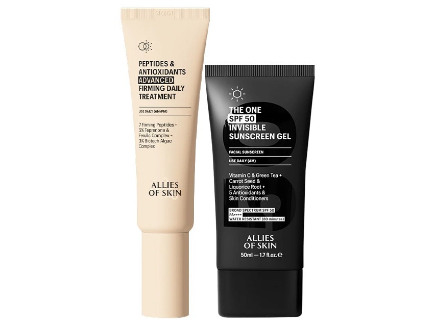 Allies of Skin Clinical Firming Peptide Moisturizer &amp; Invisible SPF 50 Duo