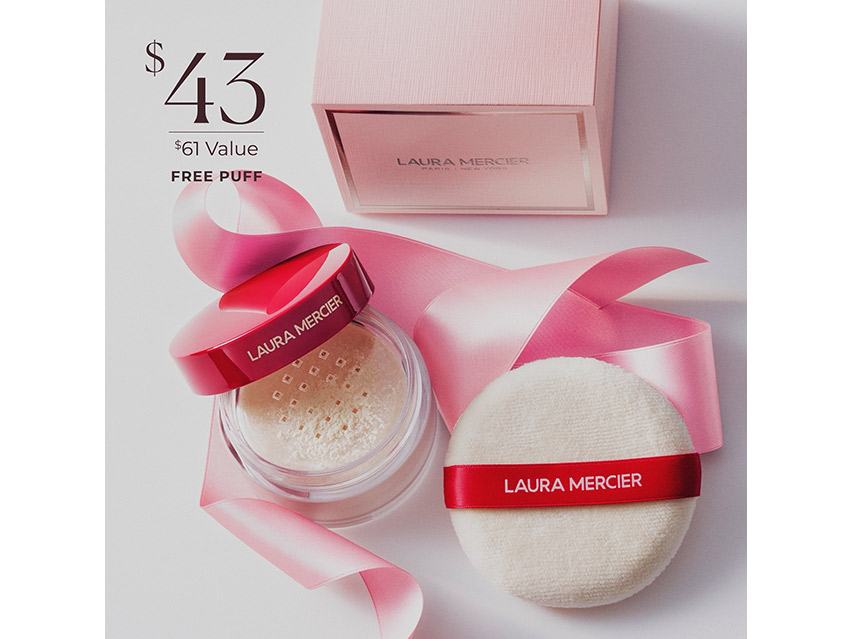 Laura Mercier The Finishing Touch Translucent Loose Setting Powder &amp; Puff - Limited Edition