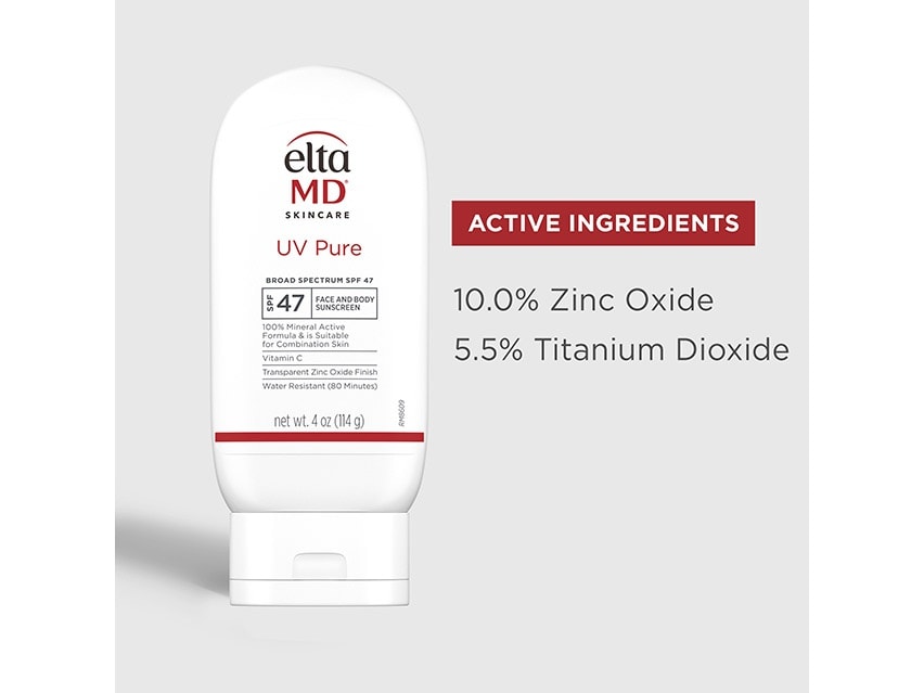 EltaMD UV Pure Broad Spectrum SPF 47 Face and Body Sunscreen