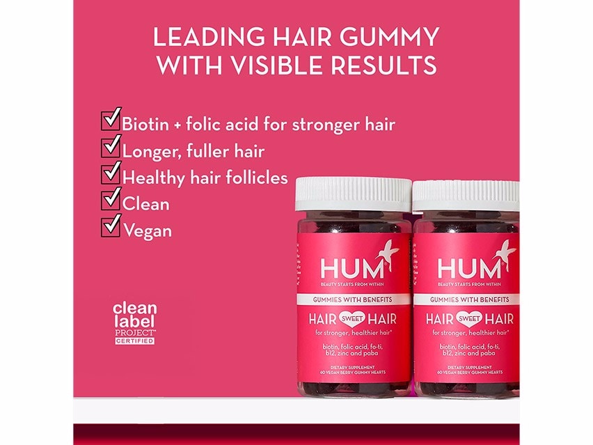 HUM Nutrition Hair Sweet Hair Vegan Gummies | LovelySkin
