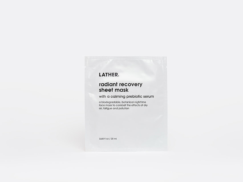 LATHER Radiant Recovery Sheet Mask
