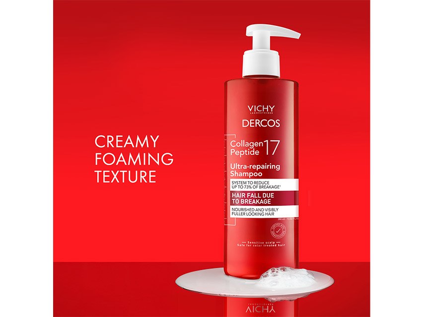 Vichy Dercos Collagen Peptide 17 Ultra-Repairing Shampoo