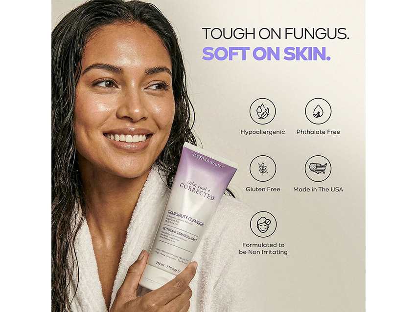DERMAdoctor Calm Cool + Corrected Tranquility Cleanser for Seborrheic Dermatitis &amp; Dandruff