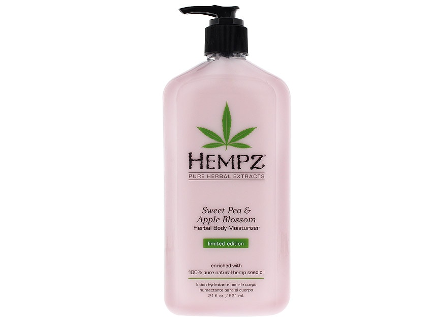 Hempz Herbal Body Moisturizer Limited Edition Bonus Size - 21oz - Sweet Pea & Apple Blossom