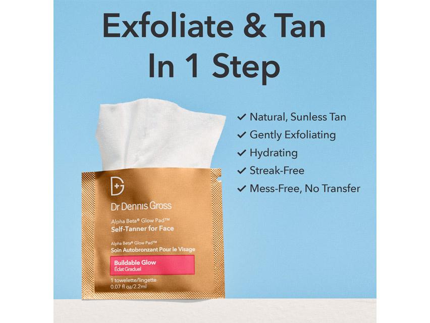 Dr. Dennis Gross Skincare Alpha Beta® Universal Daily Peel &amp; Glow Pad Self-Tanner Duo