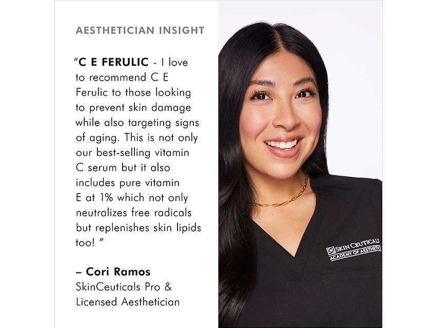 Aesthetician insights on SkinCeuticals C E Ferulic Antioxidant Serum
