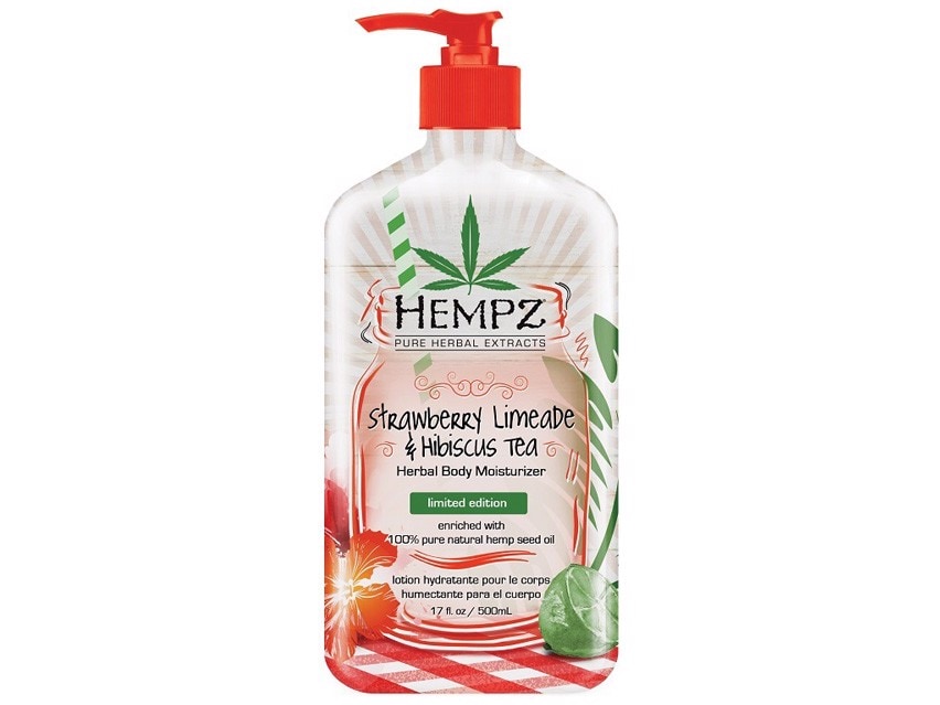 Hempz Herbal Body Moisturizer - Strawberry Limeade & Hibiscus Tea