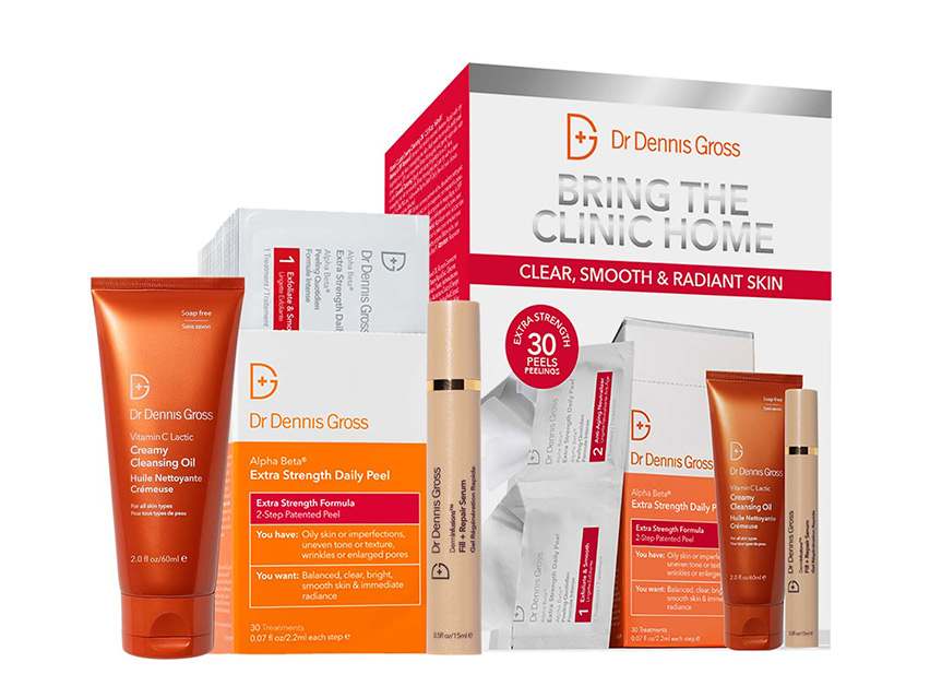 Dr. Dennis Gross Skincare Bring the Clinic Home Kit - Extra Strength Peel - Limited Edition