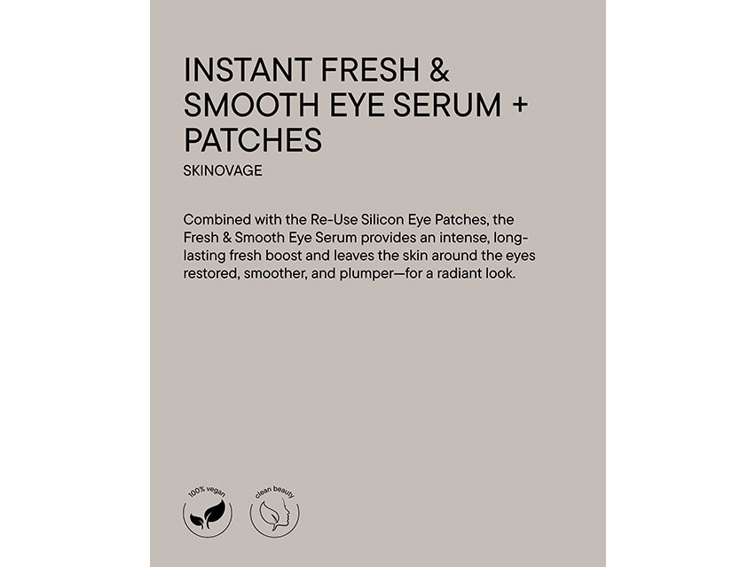 BABOR Instant Fresh and Smooth Eye Serum + Reusable Eye Patches