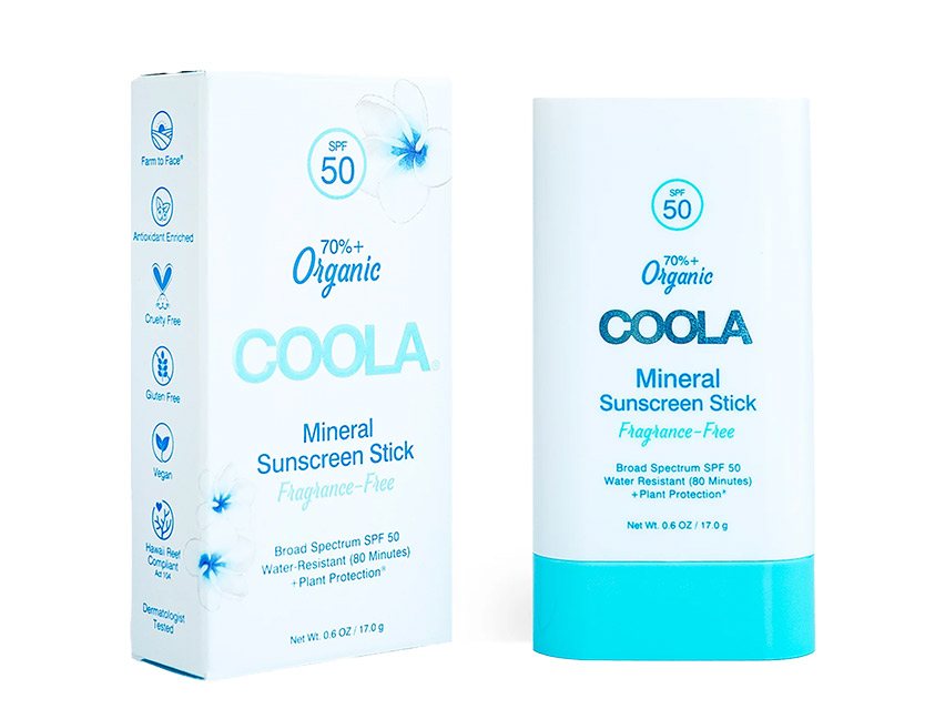 COOLA Mineral Organic Sunscreen Stick SPF 50 0.6oz