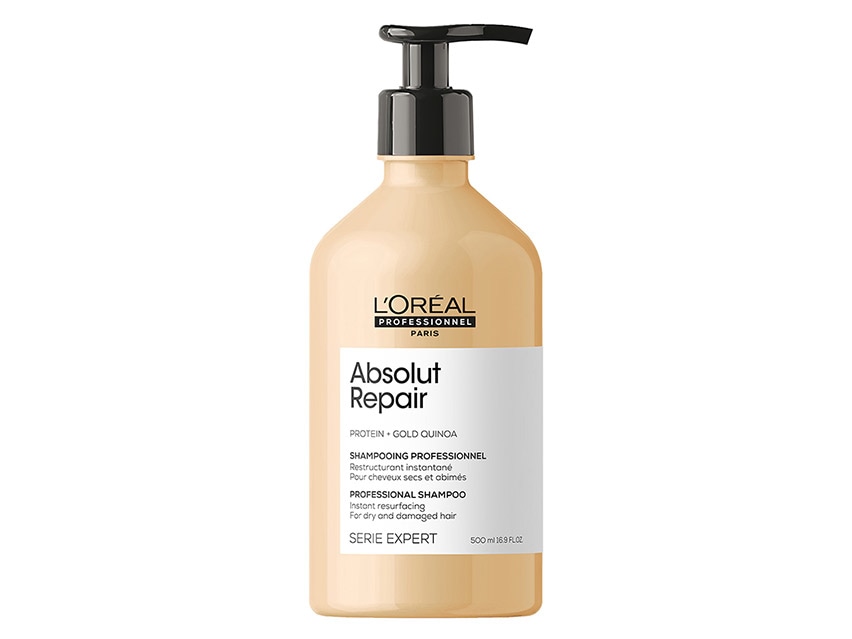 Loreal Serie Expert Absolut Repair Protein+Gold Quinoa Shampoo 10.1 oz 