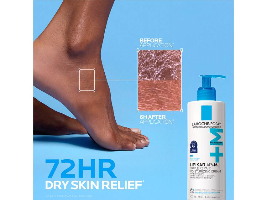 La Roche-Posay Lipikar AP+M Triple Repair Body &amp; Face Moisturizer For Dry Skin