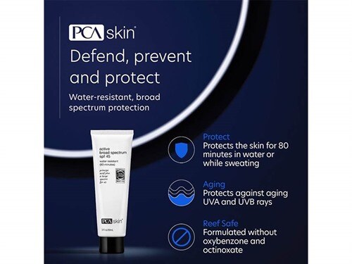 pca active broad spectrum spf 45