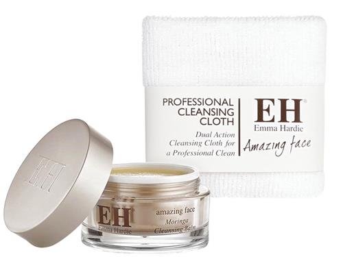 Cleanser. Emma Hardie Moringa Cleansing Balm with Cleansing Cloth