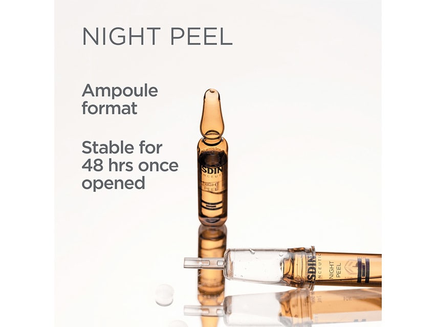 ISDIN Isdinceutics Night Peel Ampoules with Glycolic Acid - 10 Ampoules