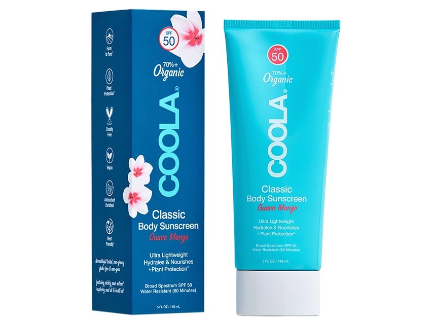 COOLA Moisturizing Body SPF 50 Organic Sunscreen Lotion - Fragrance Free
