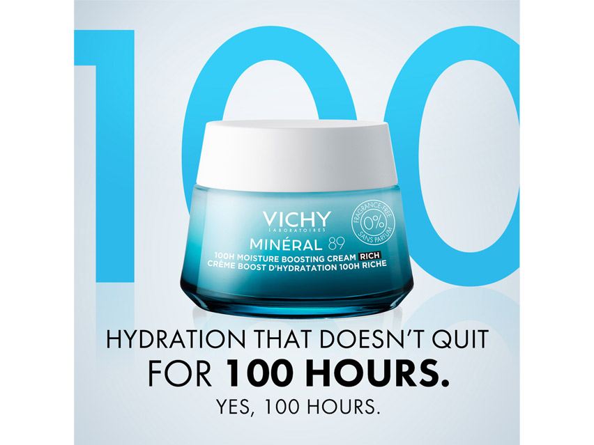 Vichy Mineral 89 100H Moisture Boosting Cream Rich Fragrance Free