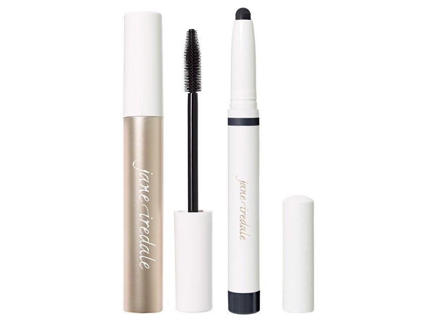 jane iredale ColorLuxe Eye Shadow Stick + Lash Fixation Tubing Mascara Duo - Midnight & Brown