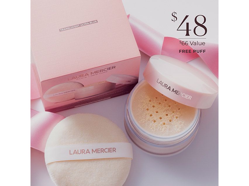 Laura Mercier The Finishing Touch Ultra-Blur Translucent Loose Setting Powder &amp; Puff - Limited Edition