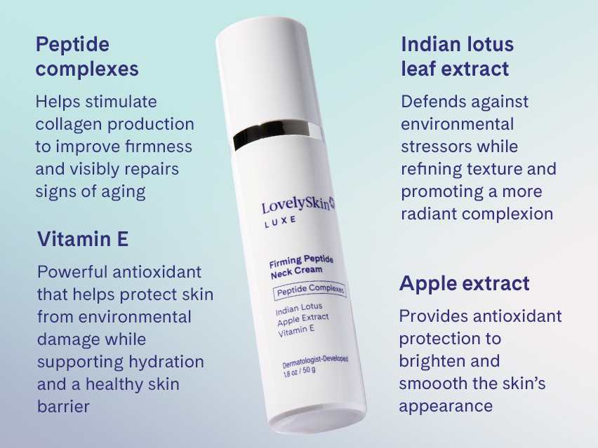 LovelySkin LUXE Firming Peptide Neck Cream