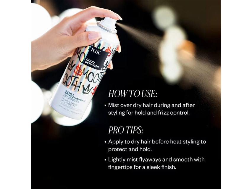 IGK Good Behavior Flexible Anti-Frizz Hairspray