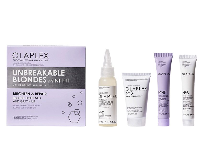 OLAPLEX Unbreakable Blondes Mini Kit for Blonde, Lightened and Gray Hair