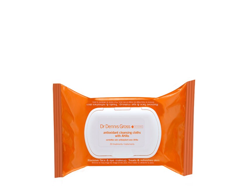 Dr. Dennis Gross Skincare Antioxidant Cleansing Cloths with AHA