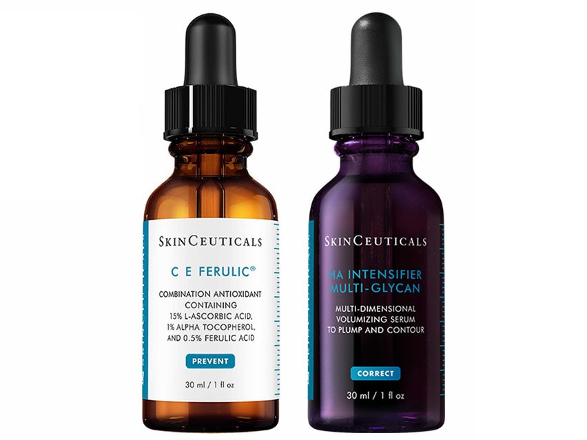 SkinCeuticals C E Ferulic Vitamin C and HA Intensifier Multi-Glycan Serum Duo