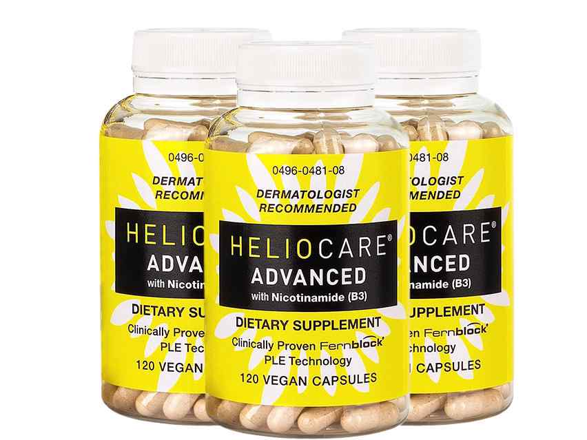 HELIOCARE Advanced Antioxidant Supplement with Nicotinamide - 3 Bottles