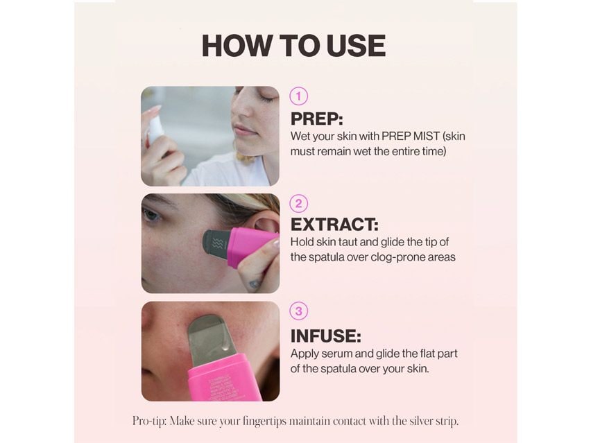 DERMAFLASH DERMAPORE+ Ultrasonic Pore Extractor &amp; Skincare Infuser