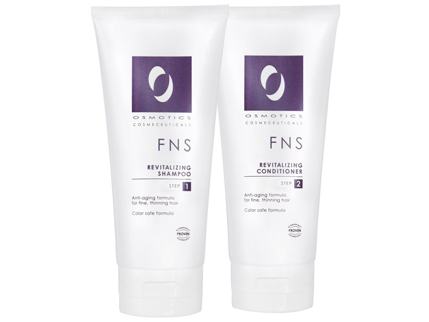 Osmotics FNS Revitalizing Shampoo and Conditioner Package with two aging hair care products
