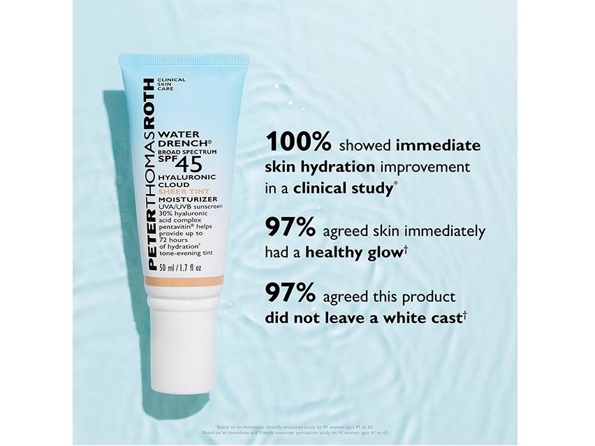 Peter Thomas Roth Water Drench Broad Spectrum SPF 45 Hyaluronic Sheer Tint Moisturizer