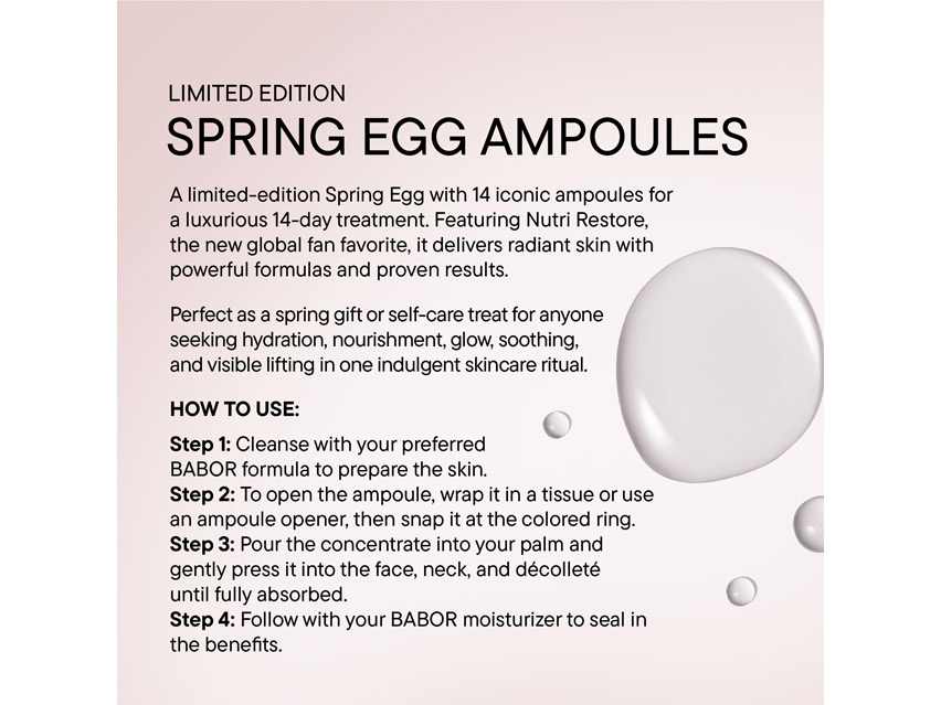 BABOR Spring Egg Ampoule Concentrates Set - Limited Edition